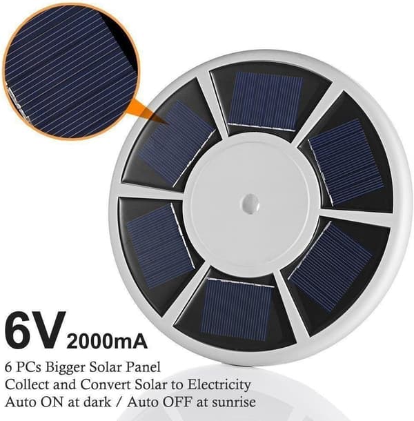Solcellsbelysning för flaggstång, 26 LED, solcellsdriven, vattentät - FQ-