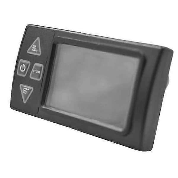 24V 36V 48V 60V S861 LCD Ebike Display Instrumentpanelmåler til Elcykel BLDC Controller Kontrolpanel (SM-stik) Sort Black