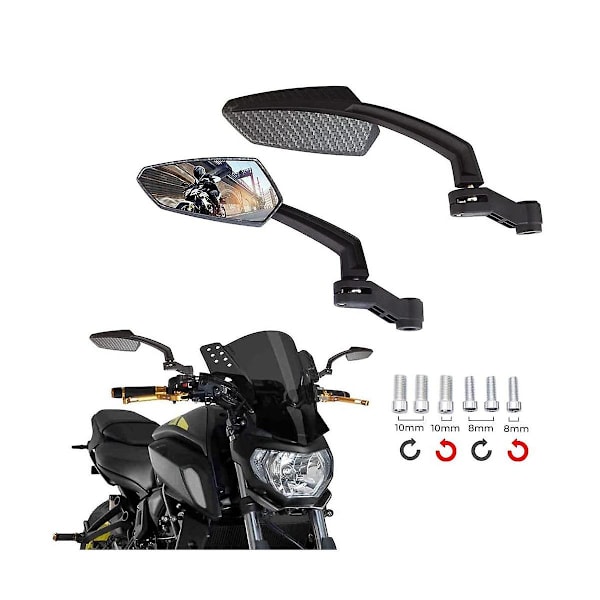 Motorcykel Spejle Universal Styr Sidespejle Bak Spejle Motorcykel Tilbehør