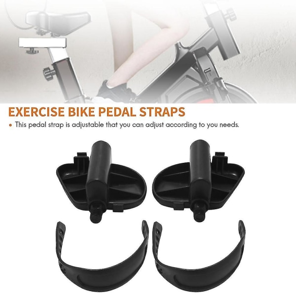 1 par treningssykkelpedal Utvidet sykkelpedal med pedal treningssykkel stasjonær Hjem
