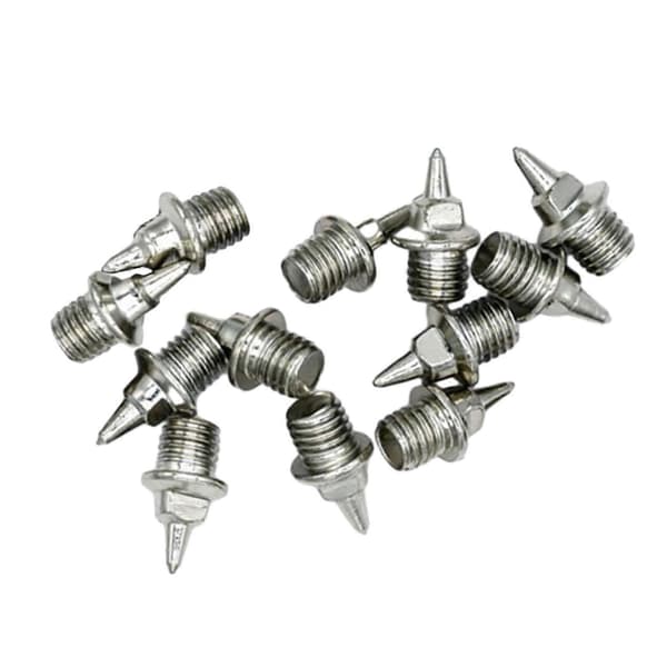 12 stk startblokk-pigger, banepigger i stål M4.8, løpeblokk-pigger for sprintere 6.8mm