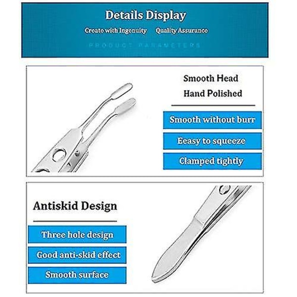 Stainless Steel Meibomian Gland Expressor Forceps Eyelid Massage Tweezers For Dry Eyes, High Tweezer Tools (rectangle 2