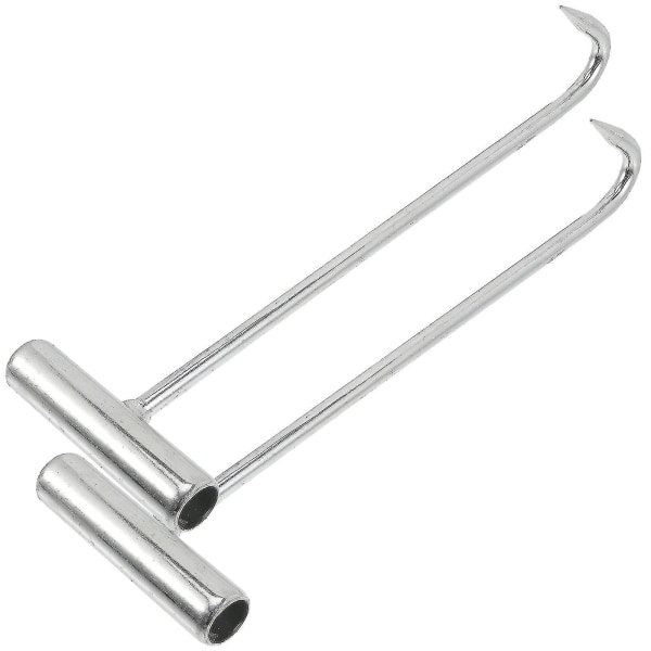 2 kpl Xtool -kaivonkannen nostokoukkuja - oven nostokoukku - kaivonkannen nostin - viemäriluukun nostokoukut