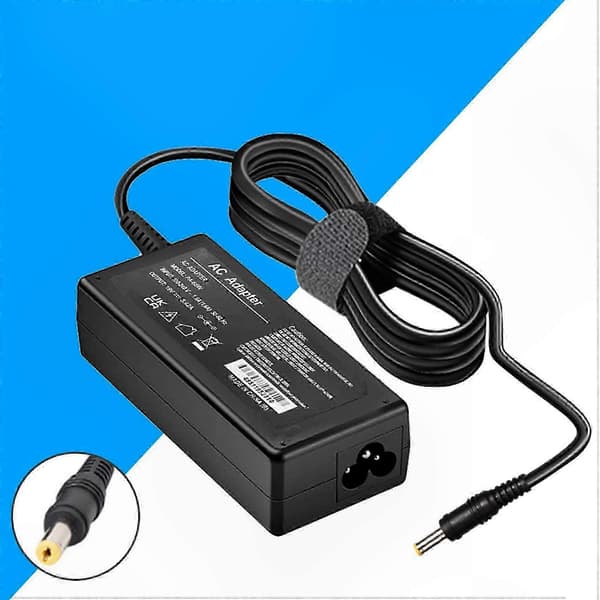Bærbar oplader 65W 19V 3.42A med 5.5x1.7mm stik til kompatible notebooks