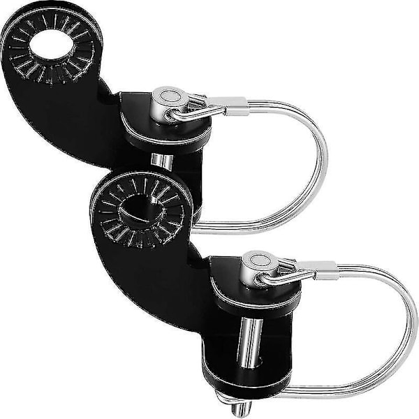 2 sæt Burley cykelanhænger cykelanhænger cykelkobling montering adapter vinklet udskiftningskonnektor 12,2 mm cykelanhængerkobling kompatibel med Burley T