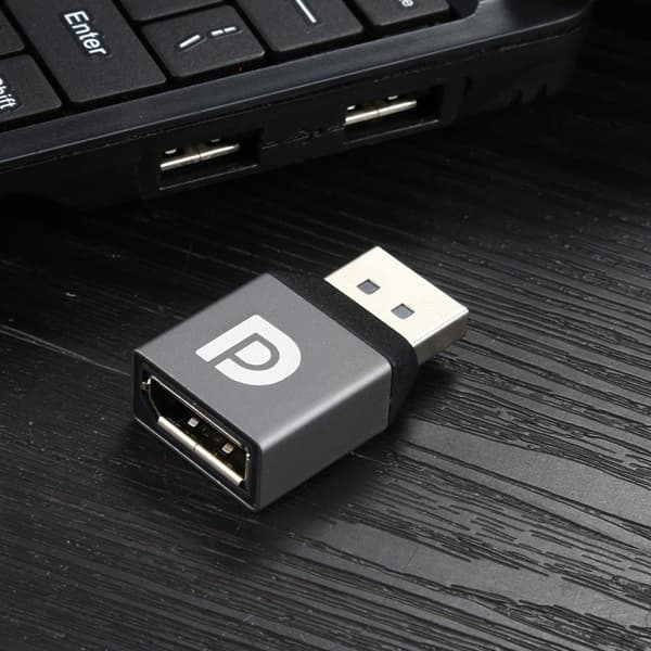 DisplayPort Naaras - DisplayPort Uros -sovitin Harmaa size 13