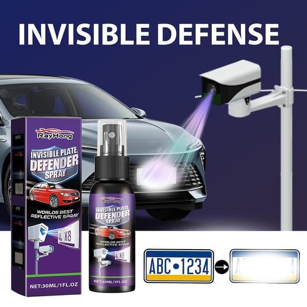 Bilnummerplåt Osynlig Spray Hastighetskameravärn Spray Lätt att Använda Långvarig Effekt Nummerplåt Sekretess Spray