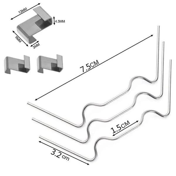 25/50 st W-typ/Z-typ växthusklämmor multifunktionella fästklämmor för växthusglasrutor W 50pcs