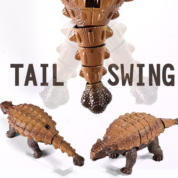 Dinosaur fjernkontroll elektrisk simulering Ankylosaurus ryggleketøy for barn