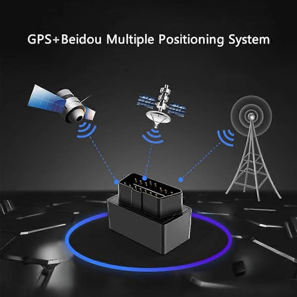 C08-SA GPS-tracker för fordon Bilspårare Dold enhet 4G Plug & Play OBD-tracker