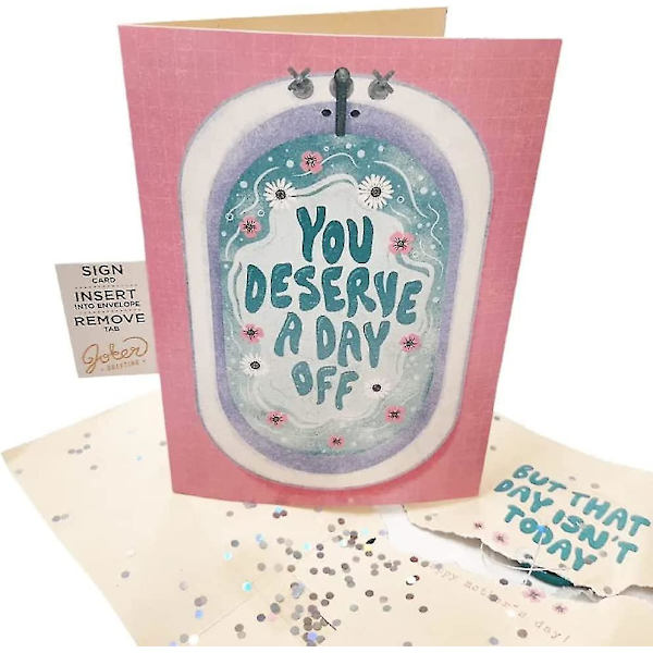 Mors dag uendelige mor, mor, mamma! - Joker hilsen prank-kort (glimmer + lyd), det ultimative prank-kort til mors dag 1pcs