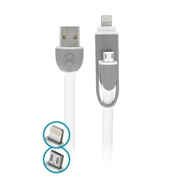 2in1 MicroUSB + Lightning iPhone -kaapeli iPhone / iPadille