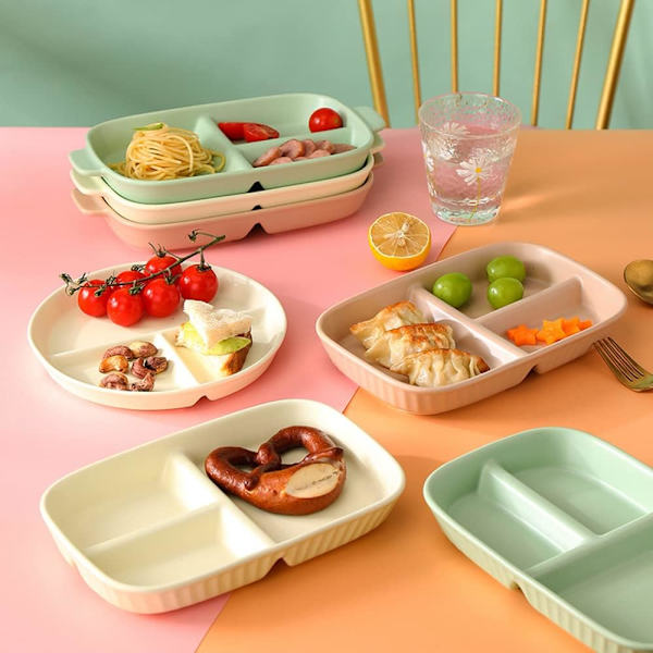 Posliini Aikuisen Osasto Lautanen, Annoskoko Lautanen, Jaettu Lautanen 3 Ruokavalioon, Salaatille, Jälkiruoalle, Nuudelille, Pihalle, Aamiaiselle
