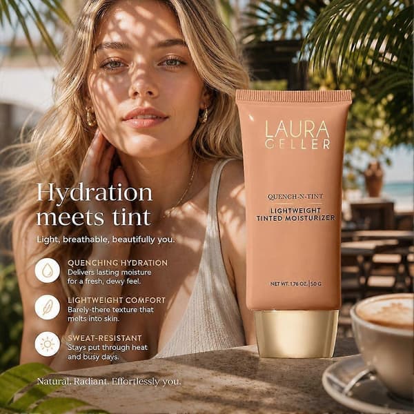 Laura Celler Quench-n-tint Lätt Tonad Fuktighetskräm Hydrerande Concealer Medium 1pcs
