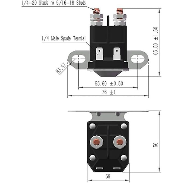 Pdeey 862-1211-211-16 Solenoid, Erstatning for Trombetta, John Deere D105 Z225, Cub Cadet 725-04439 Mtd Ride-on Klippere Traktor