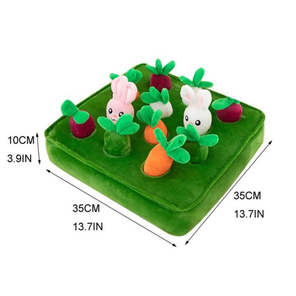 Træk radiser legetøj, plys bamse, radis pude, børns fødselsdag gave, oplysning puslespil spil gulerod høst udvikling gave