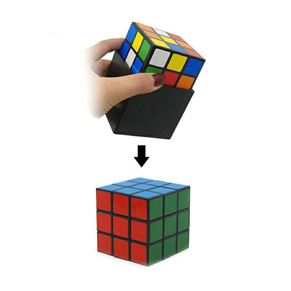 1 set Triple Cube Magic Tricks -pikapalautus Lähikuva Taikuritemppu temppu illuusioita