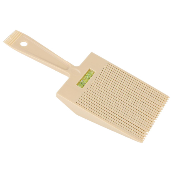 Flat Top Guide Comb Med Flydende Boblevandsret Flattop Hår Flattopper Beige