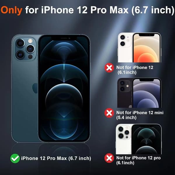 iPhone 12 Pro Max Sort Magsafe Cover