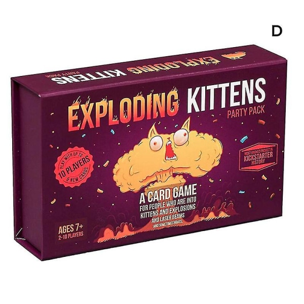 Exploding Kittens Card Game Om Kattungar & Exploding Fun Entertainment Game Passar