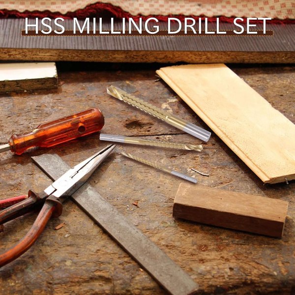 6 st HSS fräsborr set träborr bits borr set för trä metall K075