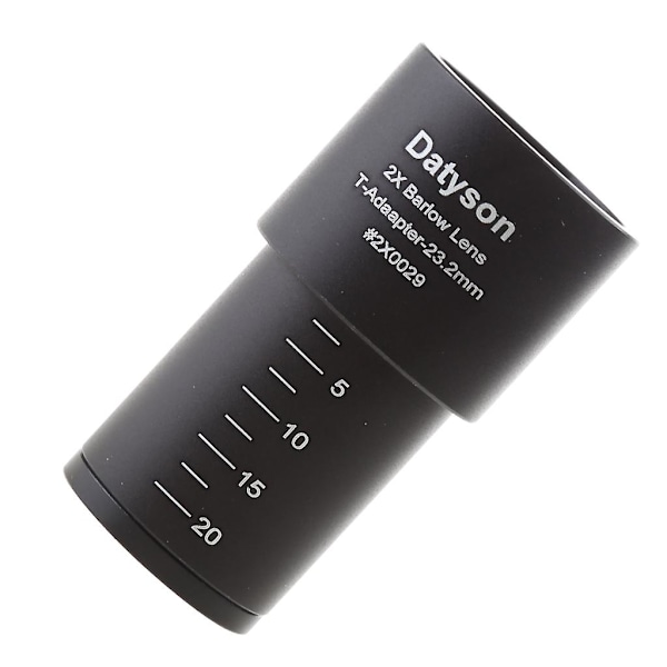 2x Barlow-linssi 23,2 mm kiinnitysportiin biologiseen mikroskooppiin, optinen lasilinssi