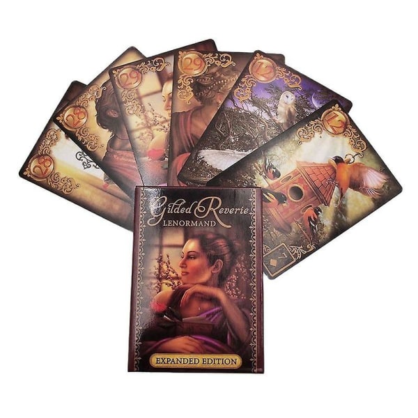 Reverie Lenormand Tarot Deck 47 Kort Sett Skjebne Spådom Tarot Kortspill Full Engelsk Versjon Brettspill Med Online Guidebook