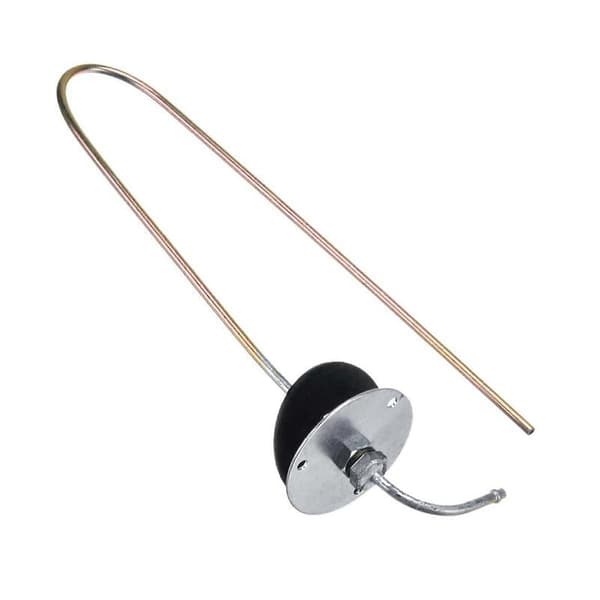 2X Bil Brændstoftank Standrør Metal til Varmer 60cm Lang Od5mm Silver