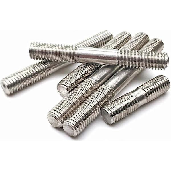 Dobbeltendet gevindstift af rustfrit stål M24/M24*180 Ref: 8845