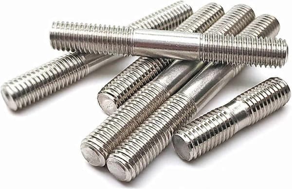 Dobbeltsidig gjenget bolt i rustfritt stål M24/M24*180 Ref: 8845