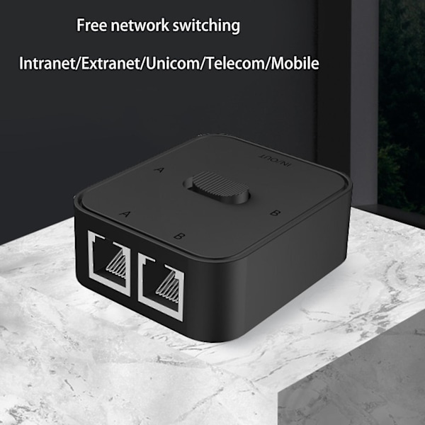 Högpresterande Ethernet Smart Switch Hög hastighet 100/1000mbps Rj45 Splitter