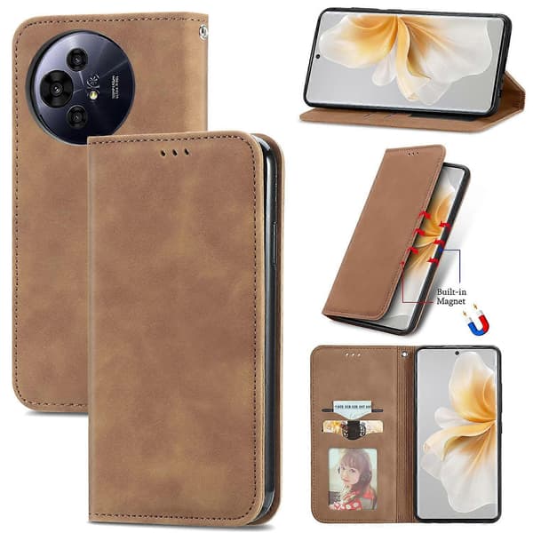 För TCL 50 Pro NxtPaper 5G Telefonfodral Multicolor Brown
