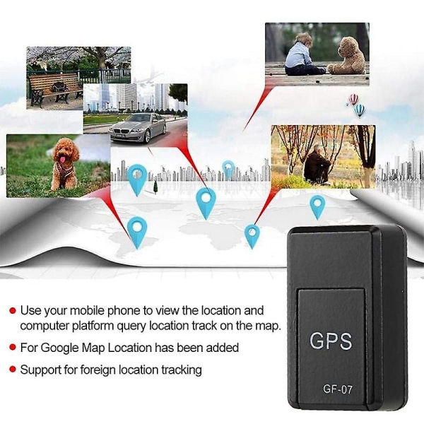Bil Gf-07 Sanntidssporingsposisjoner GPS Tracker Magnetisk adsorpsjonsfeste Kjøretøy Mini Locator Bilelektronikk tilbehør - GPS tilbehør