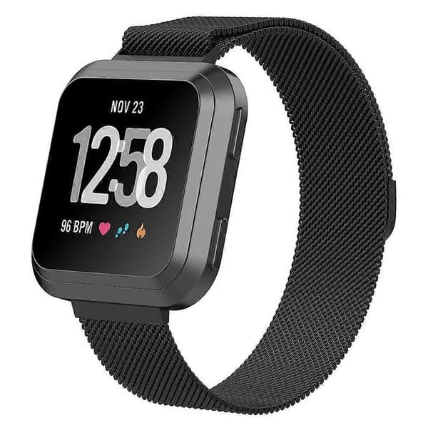 For Fitbit Versa 2 / Fitbit Versa / Fitbit Versa Lite Reim Black
