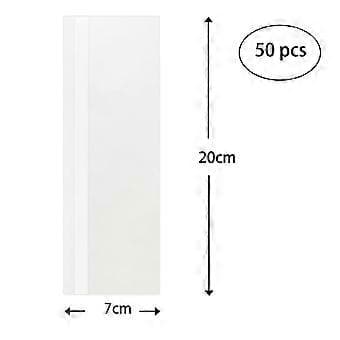 50 Sheets Clear Window Fly Trap Fly Paper Tape with Adhesive 20x7cm