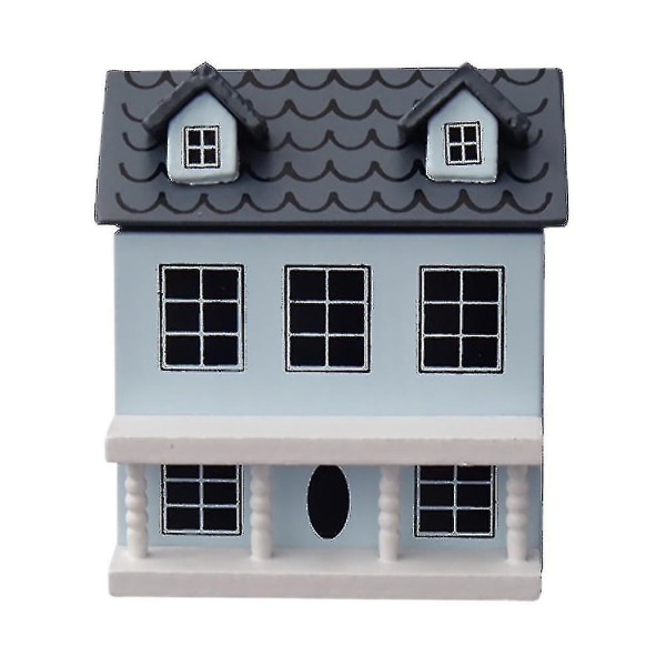 Miniatyrhusmodell Liten Trämodell Dekorativ Modellhus Bedårande Minihus