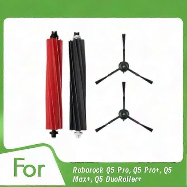 Til Roborock Q5 Pro, Q5 Pro+, Q5 Max+, Q5 DuoRoller+ Robotstøvsuger Dele Sidebørste Hovedbørste