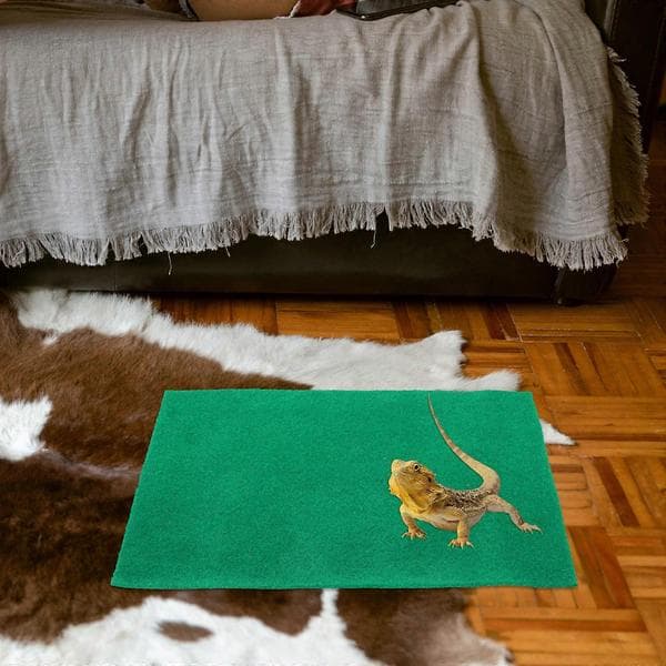 Bekväm ormbädd hushållsreptilmatta för 2 husdjur