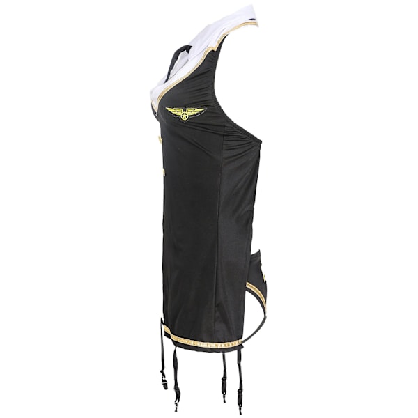 Seksikäs lentoemännän asu roolipeliin black One size fits all