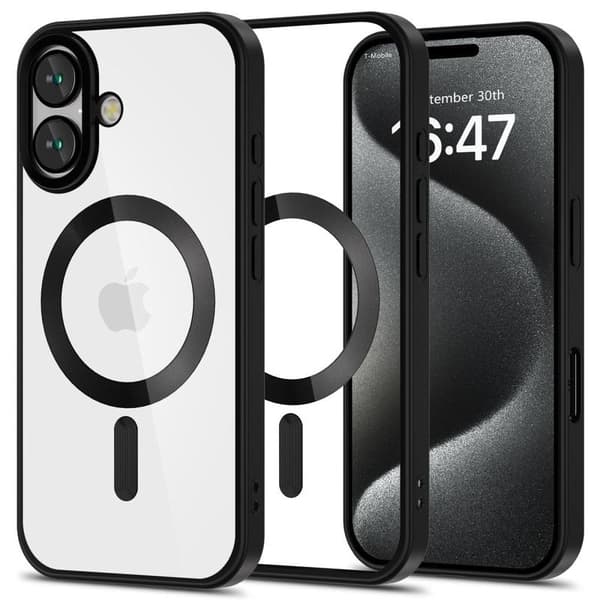 Tech-Protect iPhone 16 Skal MagSafe MagFlex Satin Svart[JUN] 70