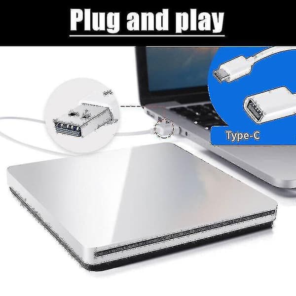 Ekstern USB CD DVD-brenner for MacBook Pro Air Laptop [JUN]