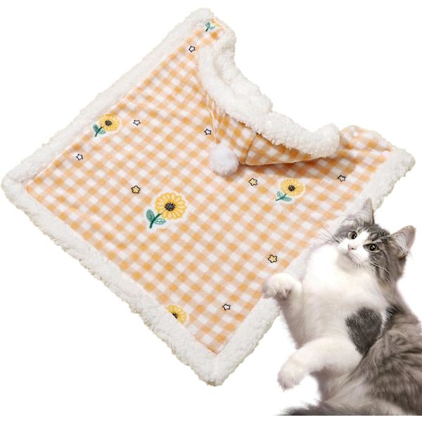 Lcat sovsäck - hundkatt kostym med huva, söta och snygga vinterkläder för husdjur, sovsäck för små medelstora hundar