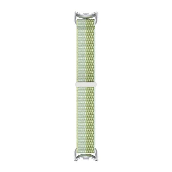 Håndledsrem kompatibel med Xiaomi Smart Band 10 / 9 / 8 Magic Tape Nylon Loop Urrem LightGreen