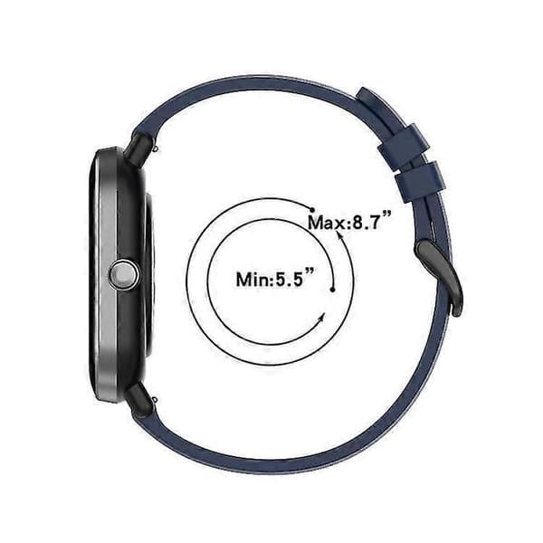 Yksivärinen silikoni kellon ranneke Garmin Venu 2 Plus 20mm -kelloon GOBV Red