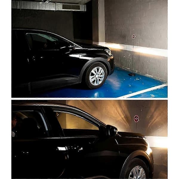 Justerbart LED-stopskilt til garageparkeringsassistance med blinkende lys BlackRedWhite