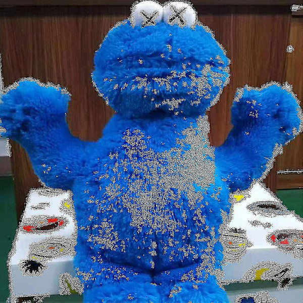 2024 Kaws Sesame Street Elmo Cookie Doll Børn Plys Legetøj-1 Cookie Monster*