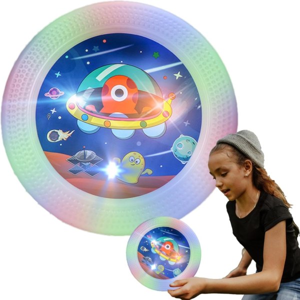 Flyvende Disc Legetøj | Children Led Flying Disc - Light Up Disc til voksne og børn, LED Flying Disc, Sports Disc Outdoor Game til børn, Kæledyr