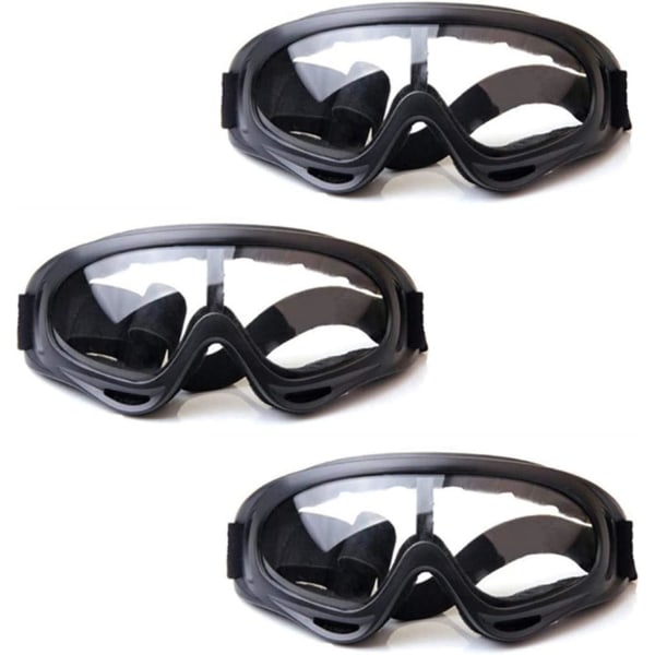 Børnesikkerhedsbriller 3 pakke med udendørsspil til børn Beskyttelsesbriller Sikkerhedsbriller Eyewear til Nerf N-Strike Elite Gun Legetøjspistol Game Øjenbeskyttelse