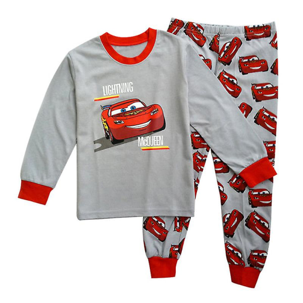 Cars Lightning Mcqueen T-shirt Pants Set Loungewear Outfit Pajamas for Kids Boys