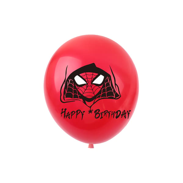 18 st Spiderman tema barnkalas dekoration